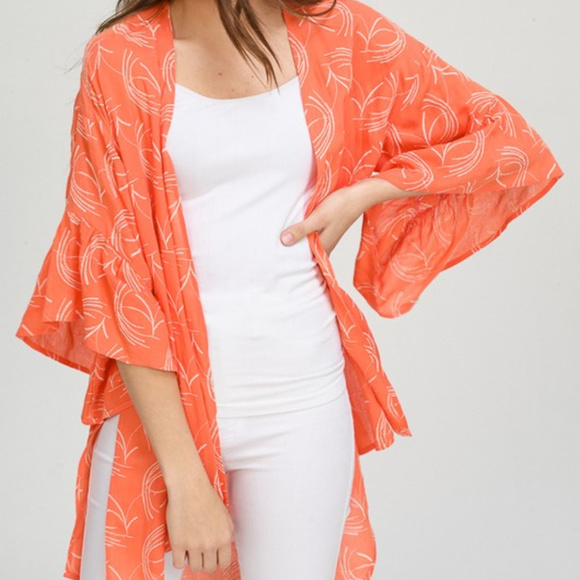 Accessories - 😍ON HOLD😍 KIMONO CARDIGAN WITH RUFFLE SLEEVE